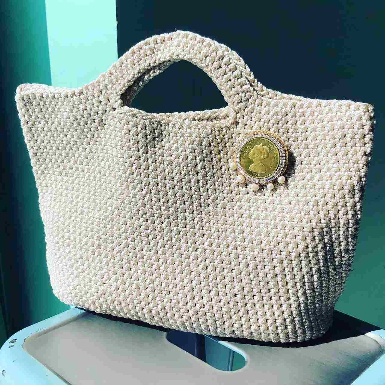 Handmadeハンドバック Beige