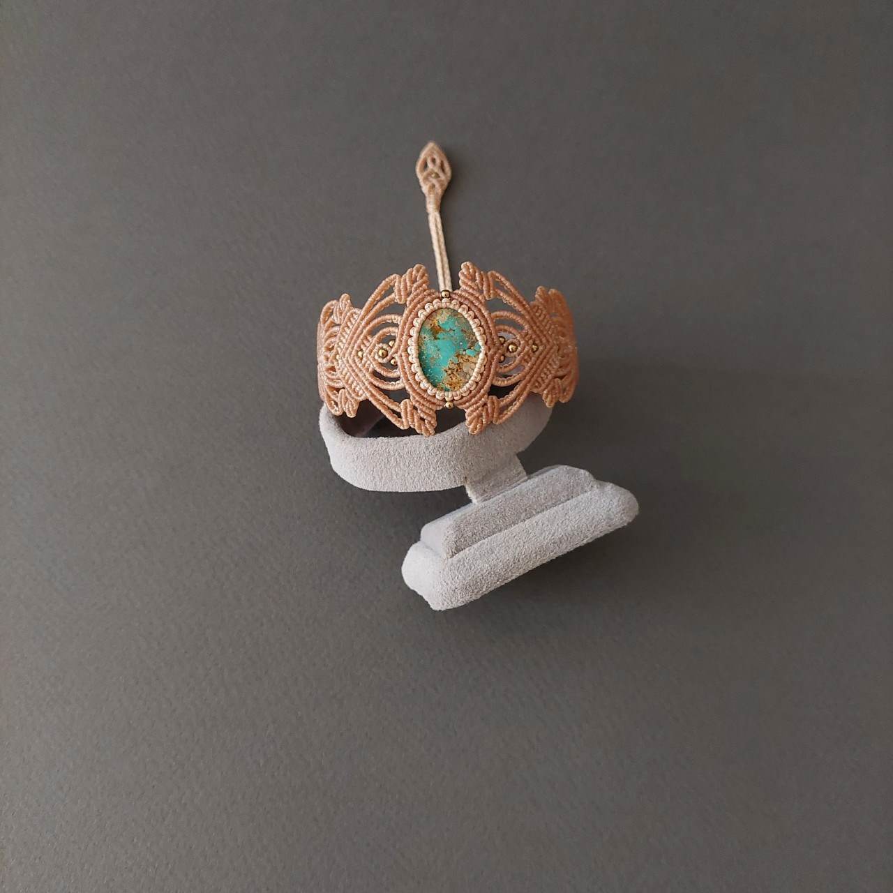 Macramé Bracelet-229BE Turquoise