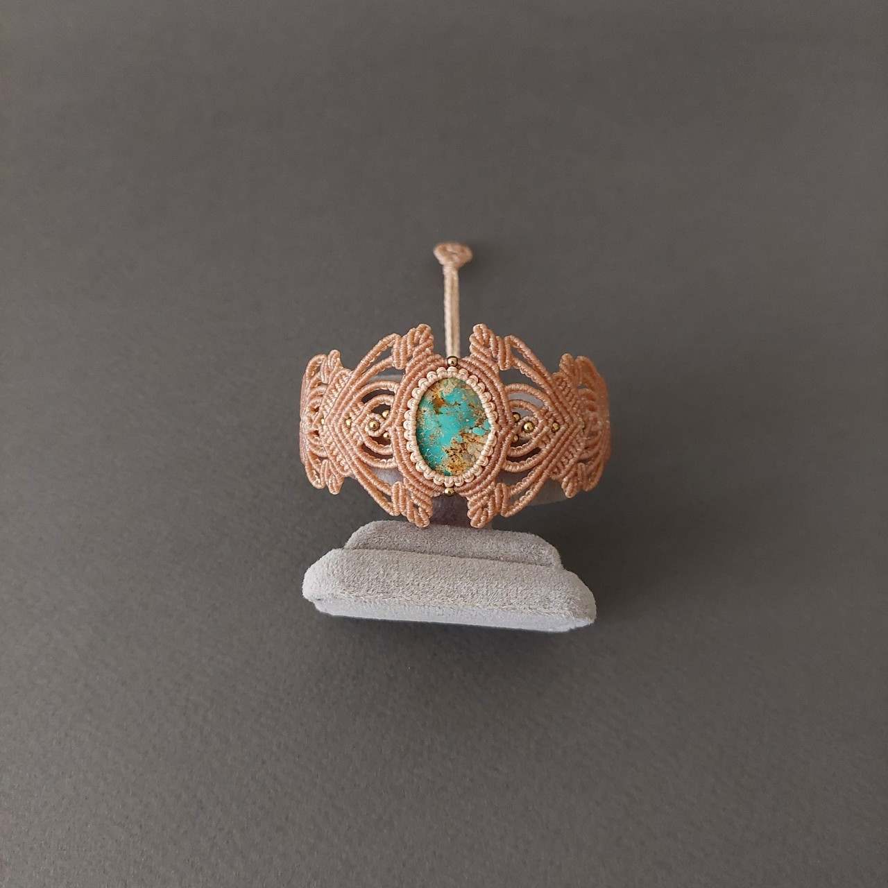 Macramé Bracelet-229BE Turquoise