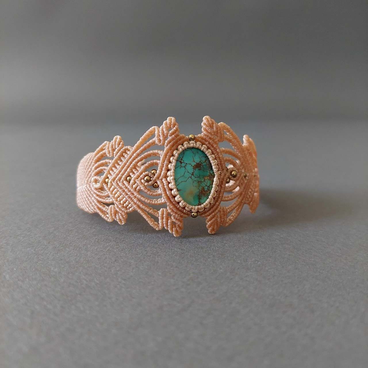 Macramé Bracelet-229BE Turquoise