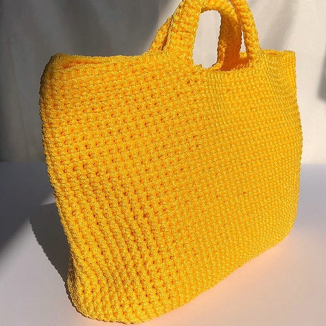 Handmadeハンドバック YELLOW