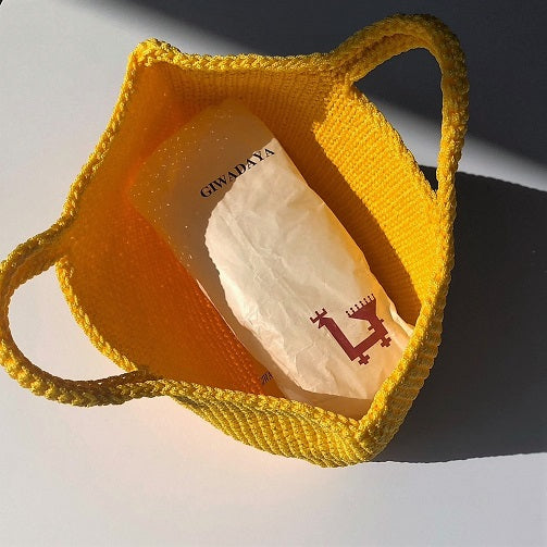 Handmadeハンドバック YELLOW