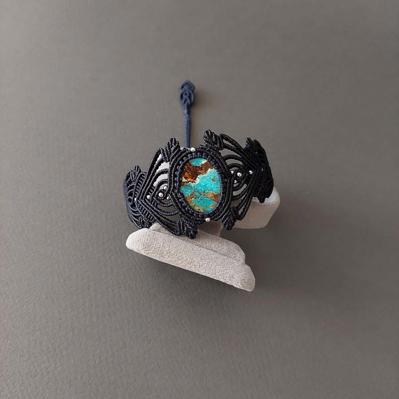 Macramé Bracelet-229BK Turquoise